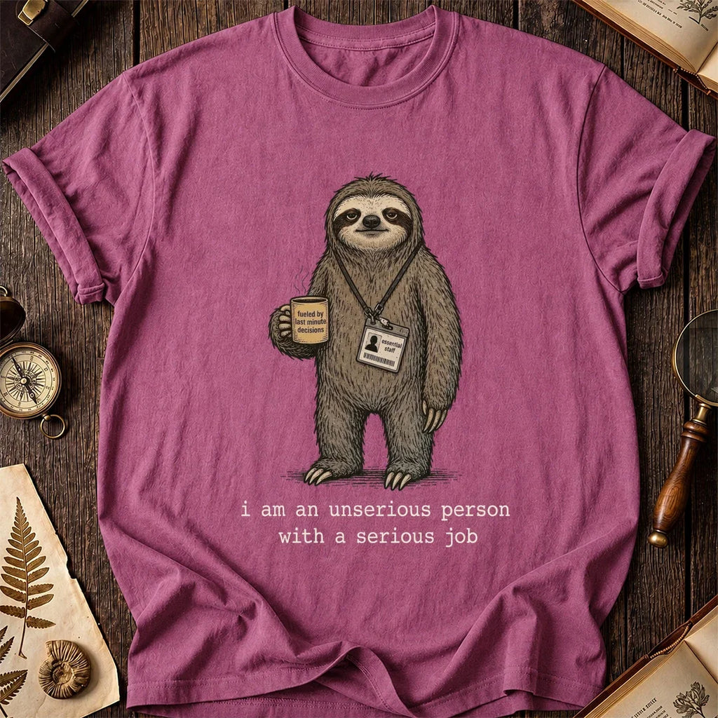 Unserious Sloth T-Shirt product image 3