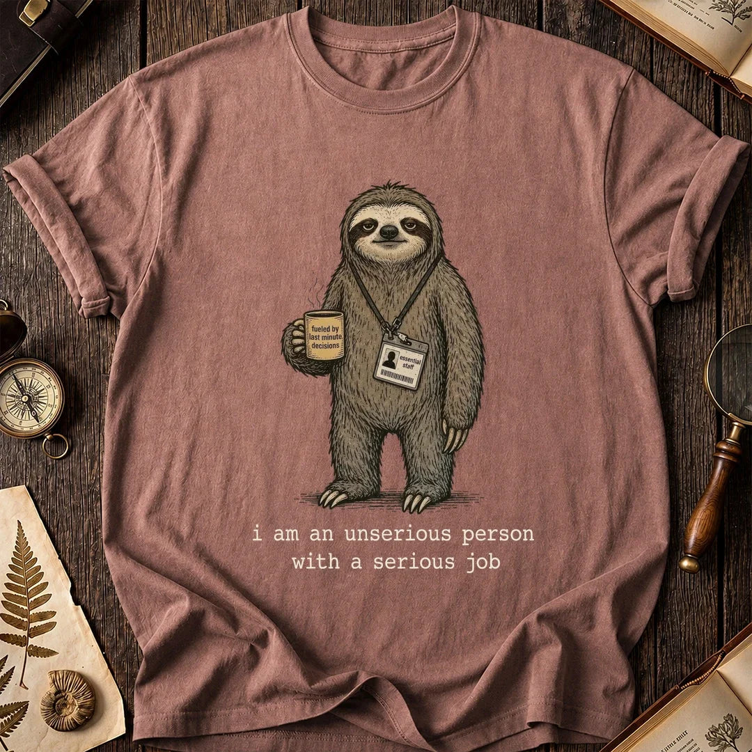 Unserious Sloth T-Shirt product image 8