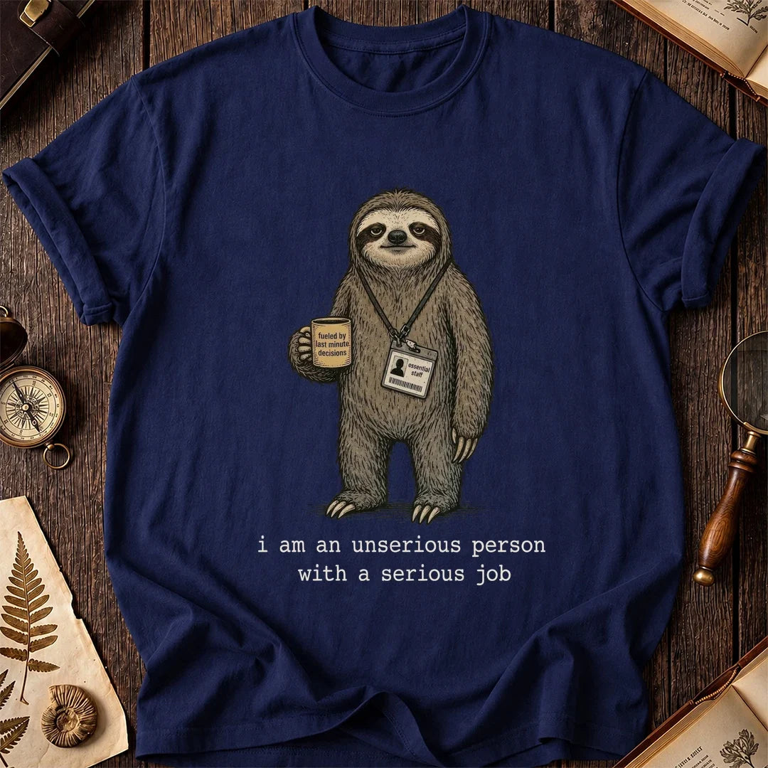 Unserious Sloth T-Shirt product image 7