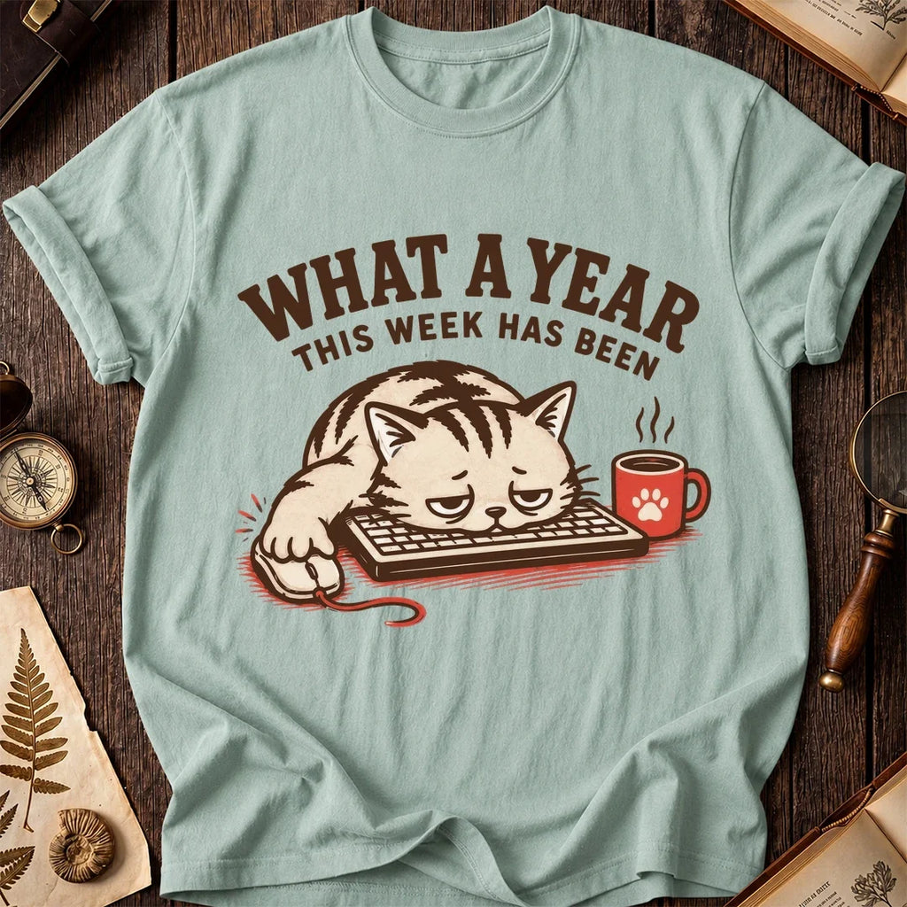 What a Year Keyboard Cat T-Shirt product image 6