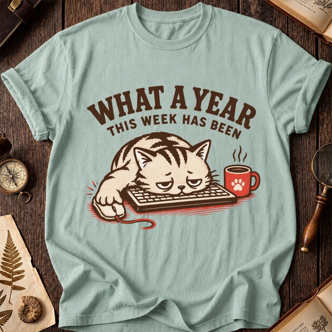 What a Year Keyboard Cat T-Shirt product image 6
