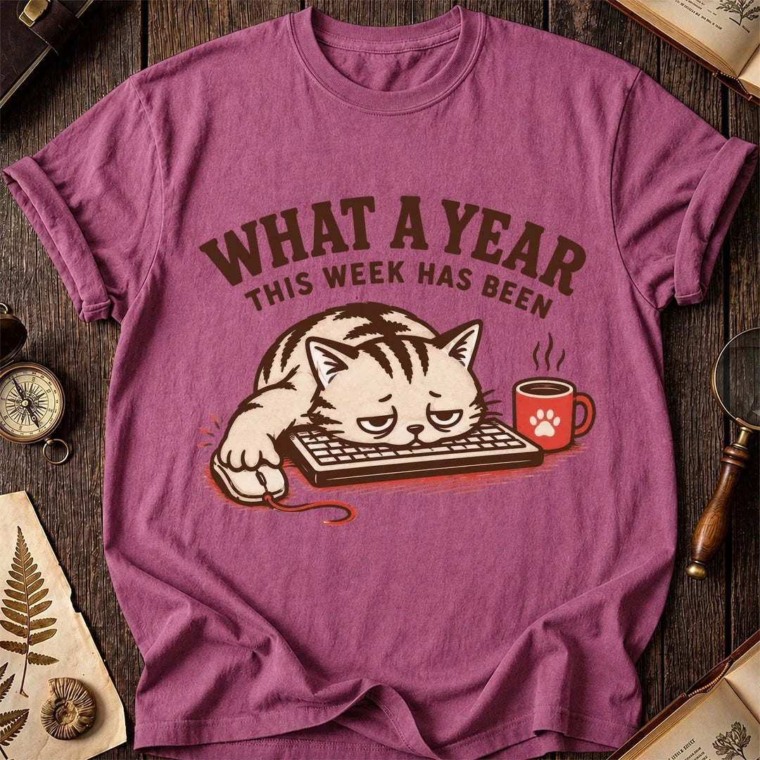 What a Year Keyboard Cat T-Shirt product image 4