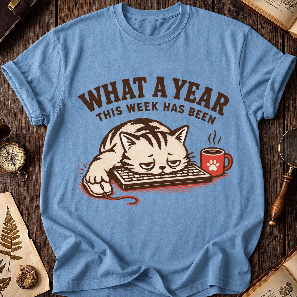 What a Year Keyboard Cat T-Shirt product image 3