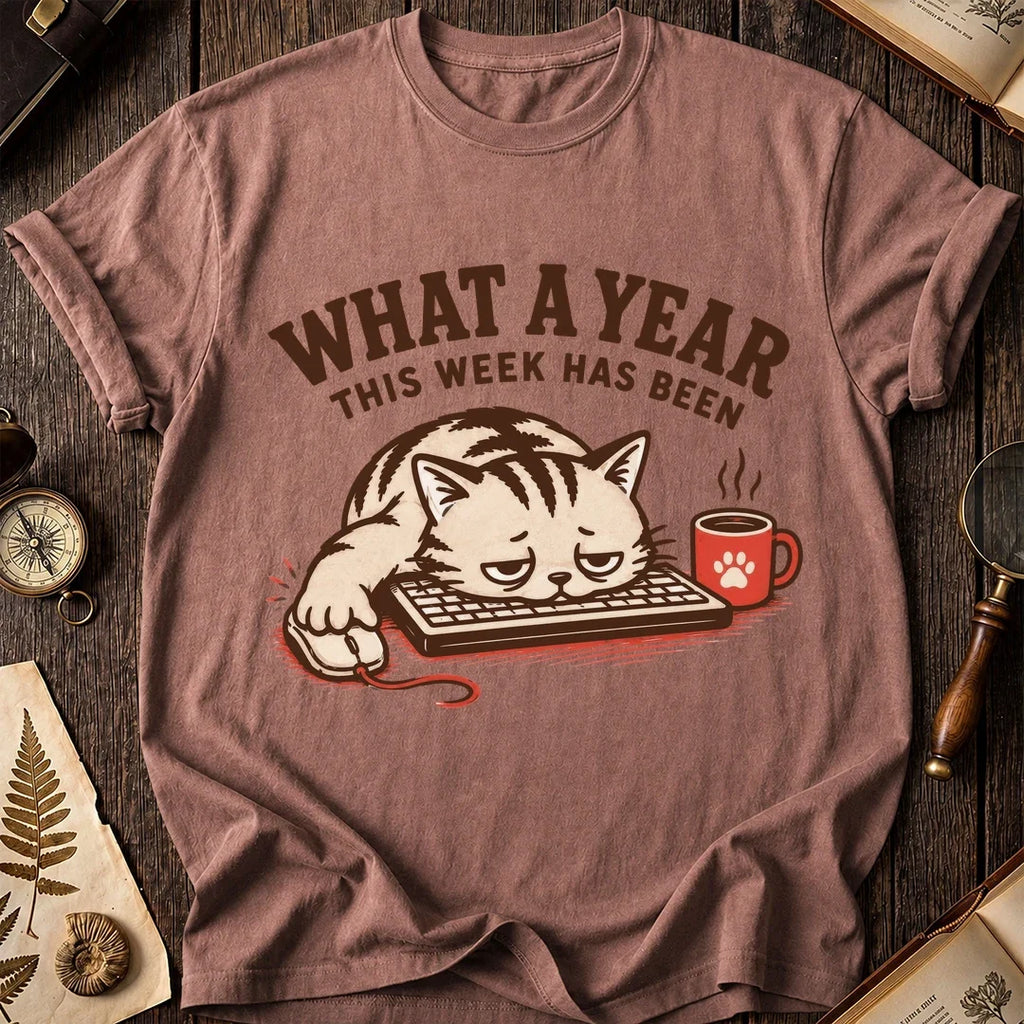 What a Year Keyboard Cat T-Shirt product image 1