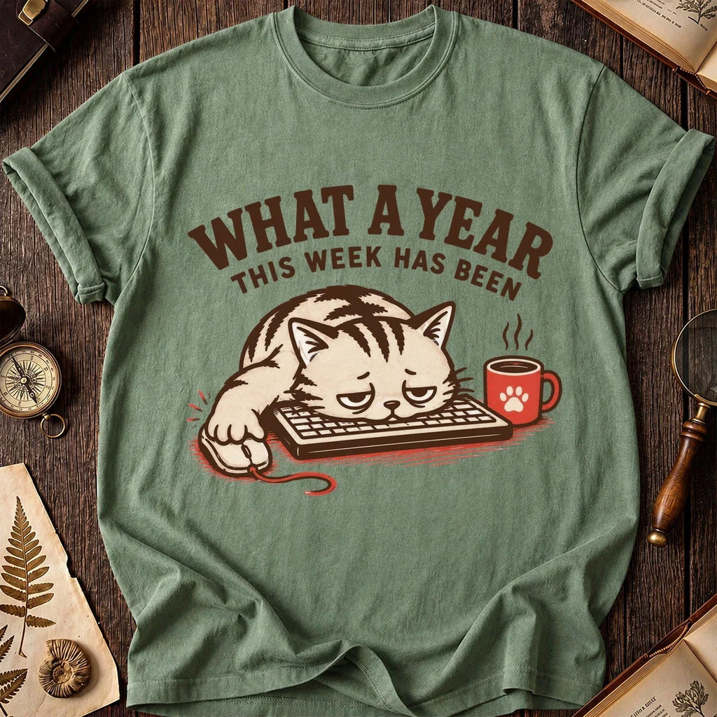 What a Year Keyboard Cat T-Shirt product image 2