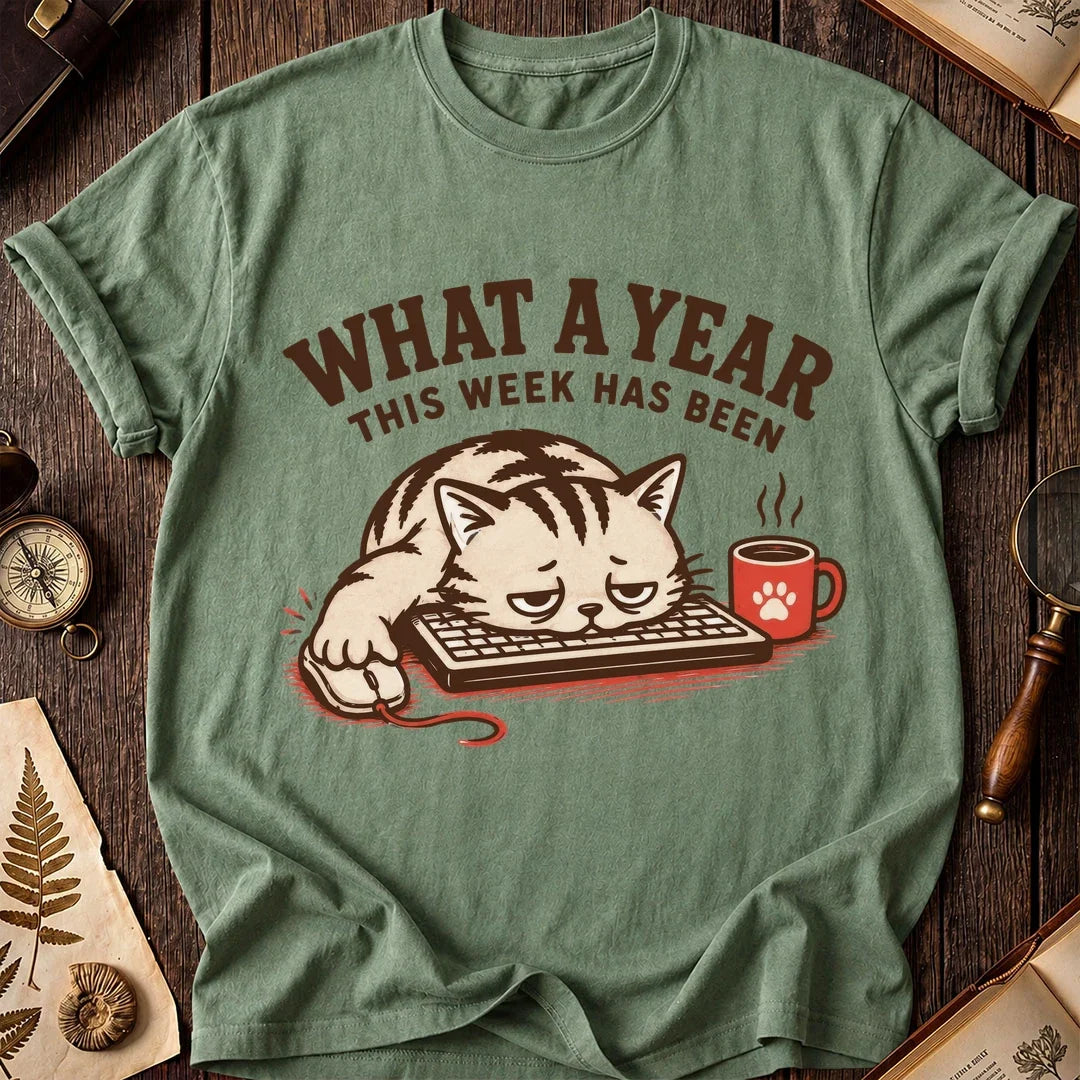What a Year Keyboard Cat T-Shirt product image 2