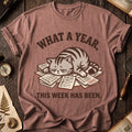 What a Year Tired Cat T-Shirt product image 1